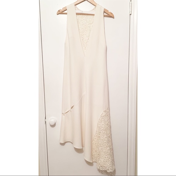 TIBI Guipure Lace Sleeveless Dress Ivory Size 0 - Picture 12 of 14